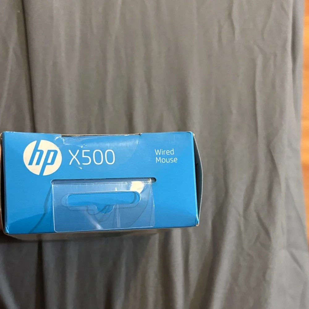HP X500 Wired Mouse - Sleek Black Design